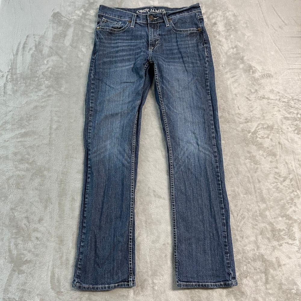 Cody James Mens Straight Leg Stretch Denim Jeans Medium Wash 30x32 Western EUC